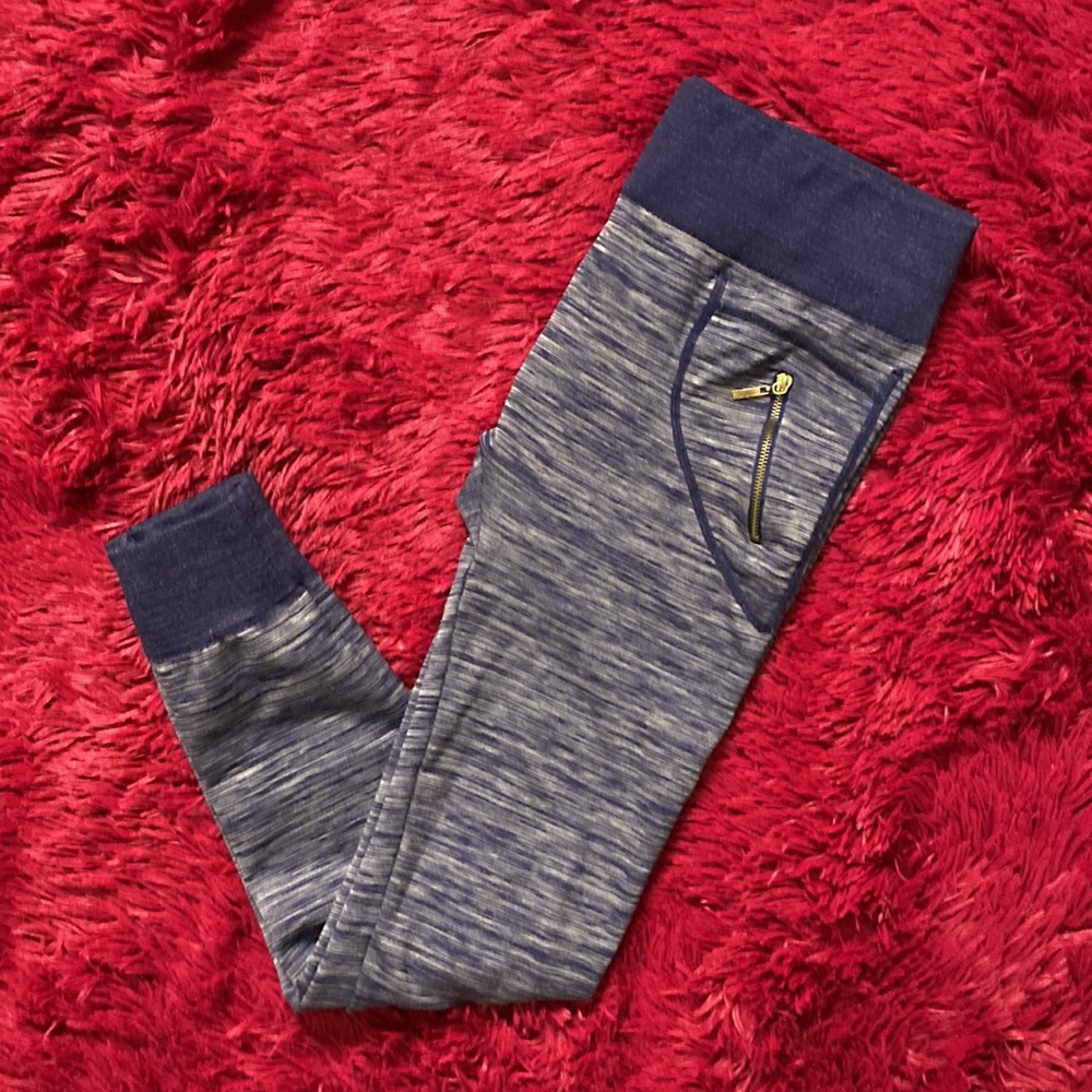 Linda Michael seamless navy heather leggings - Picture 12 of 14